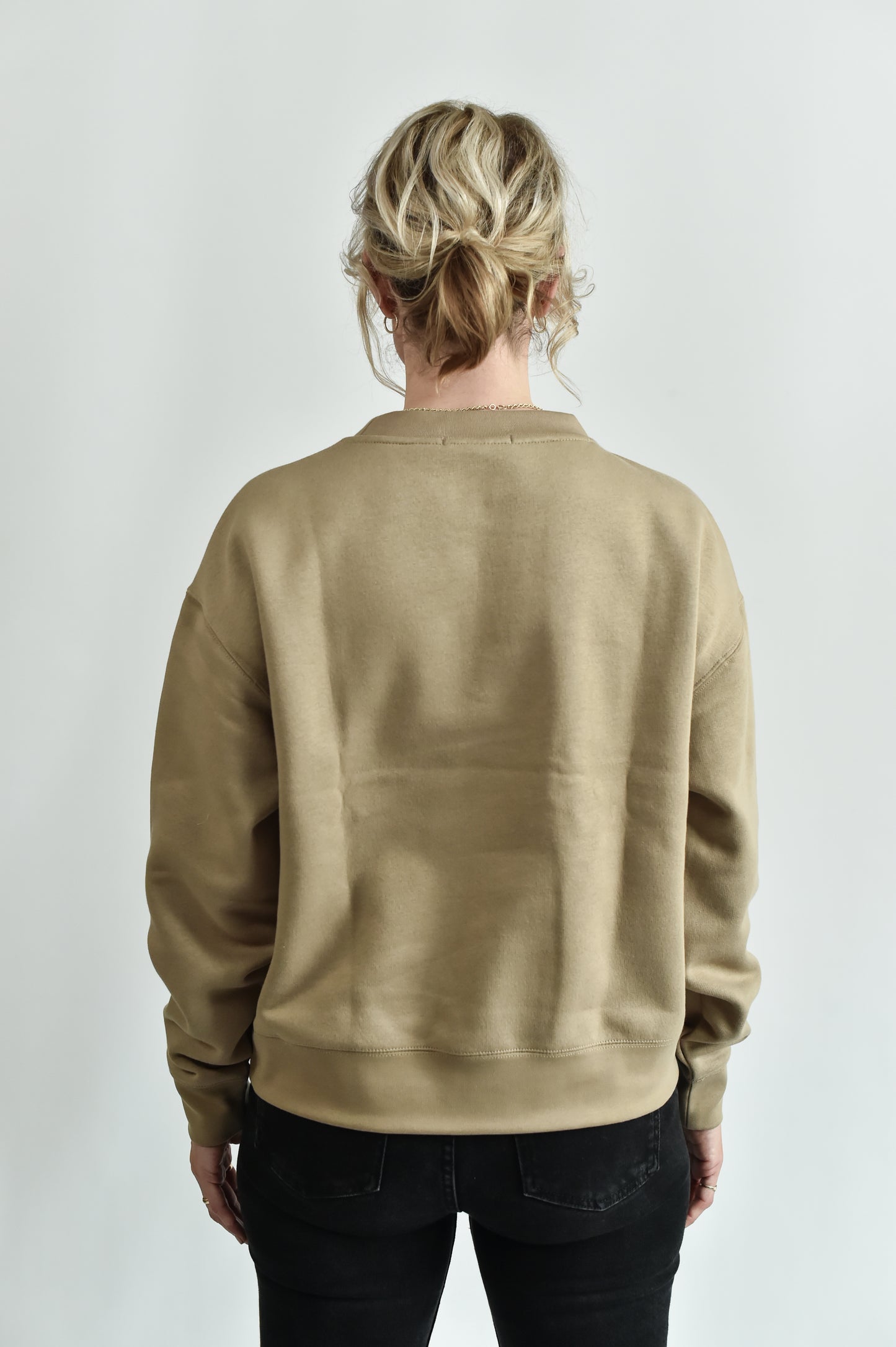 NEW STYLE Meet Our Sand Sweatshirt with Jazzy Embroidered Star