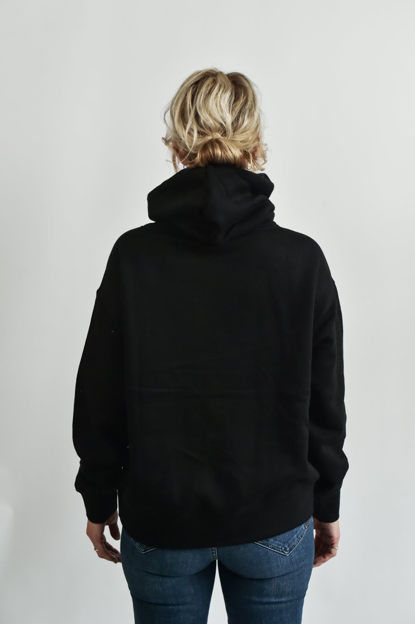NEW STYLE Meet Our Black Hoodie with Leopard Embroidered Star